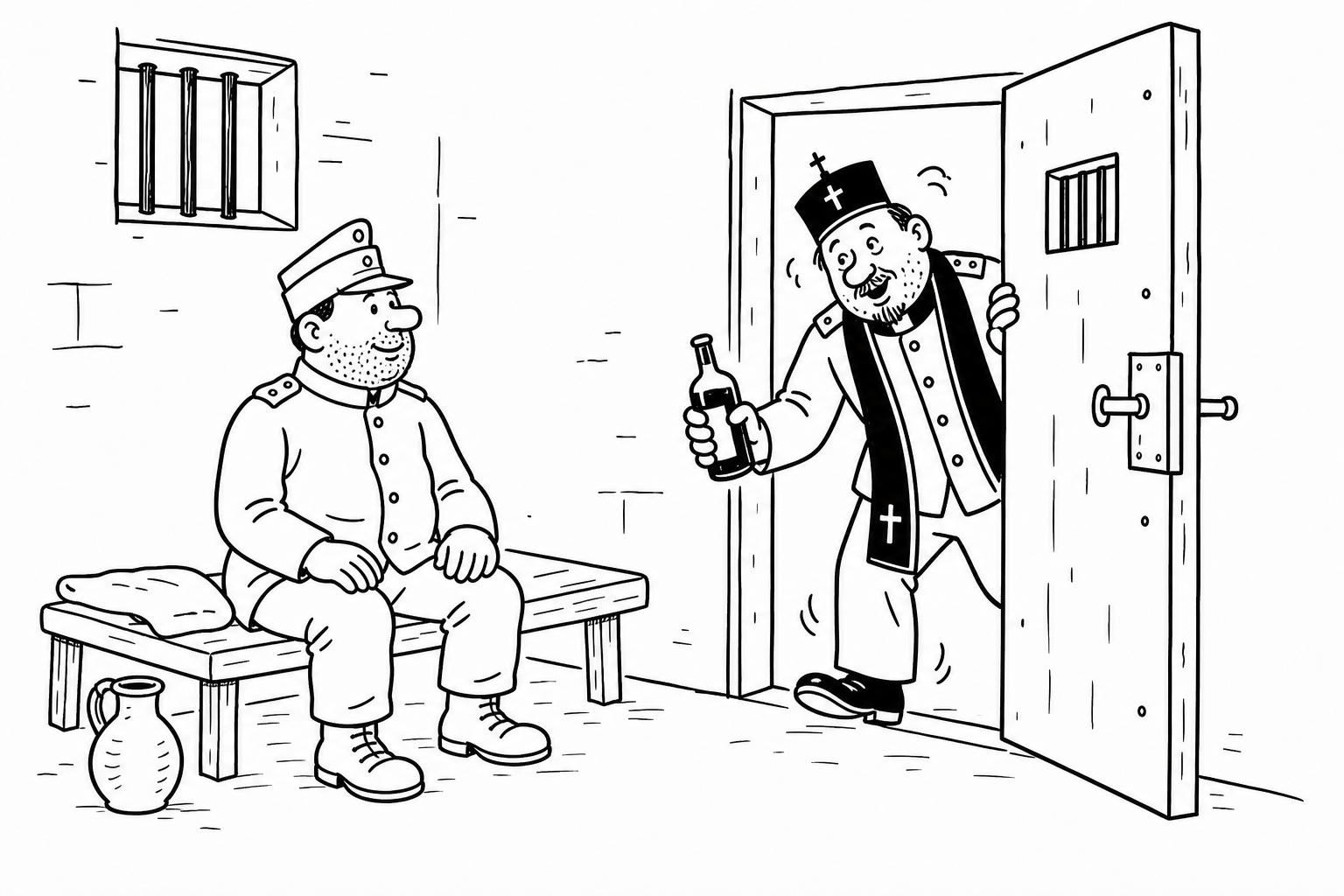 Ilustrace ke kapitole Švejk na garnizóně