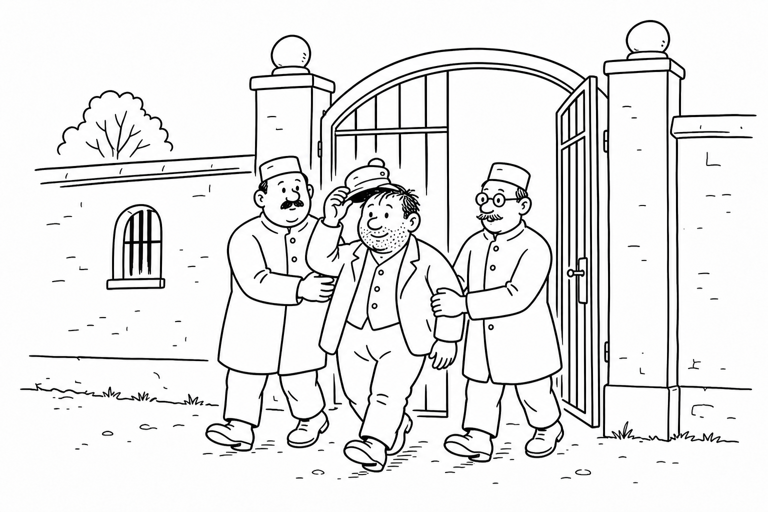 Ilustrace ke kapitole Švejka vyhodili z blázince