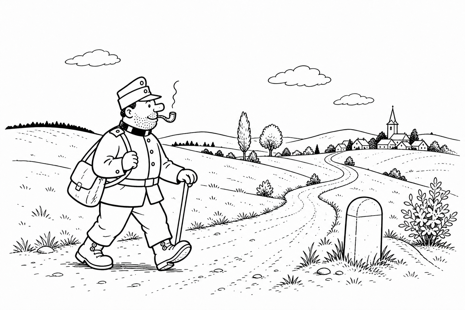 Ilustrace ke kapitole Švejkova budějovická anabaze