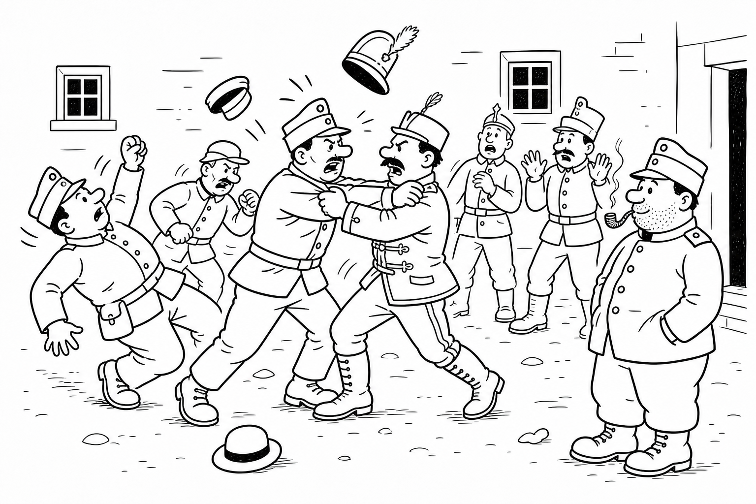 Ilustrace ke kapitole Švejkovy příhody v Királyhidě