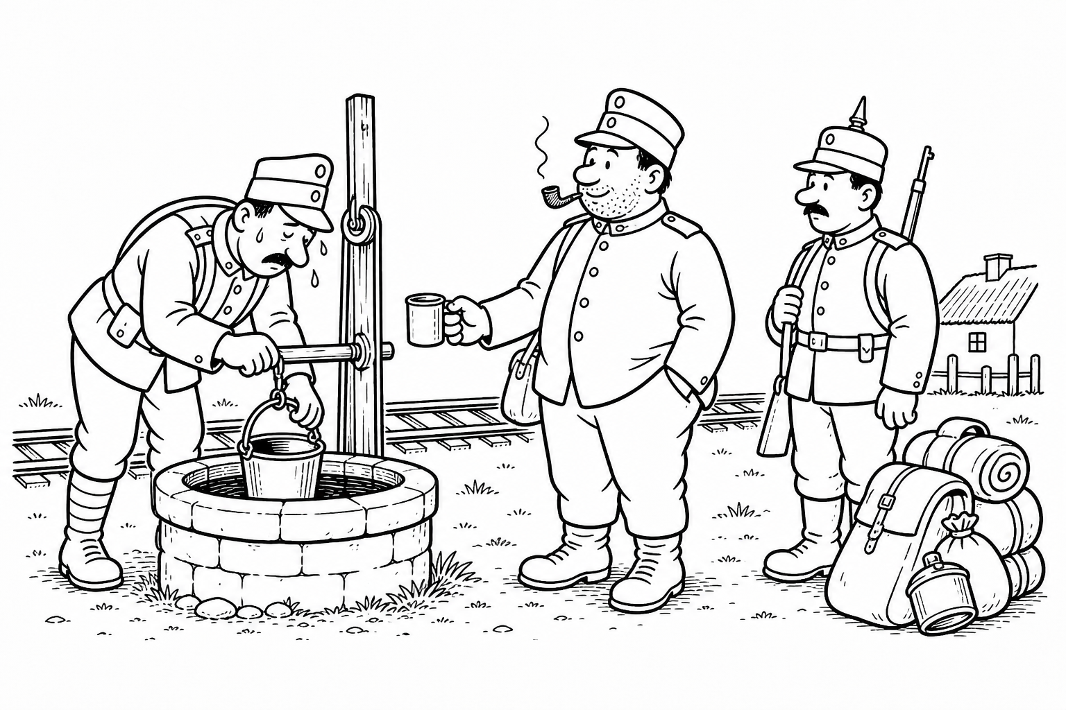 Ilustrace ke kapitole Z Hatvanu na hranice Haliče