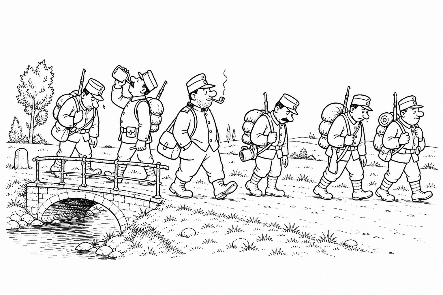 Ilustrace ke kapitole Z Mostu nad Litavou k Sokalu